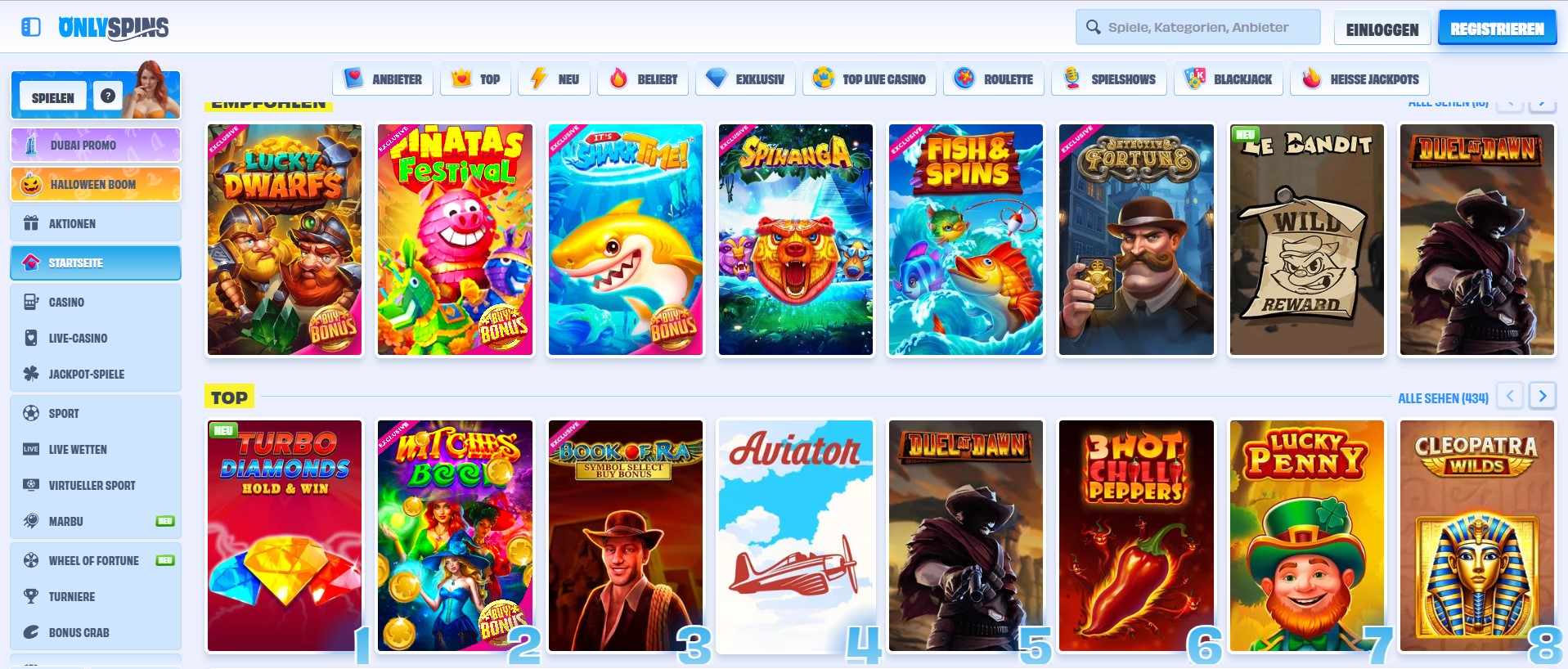 Only Spins Online Casino